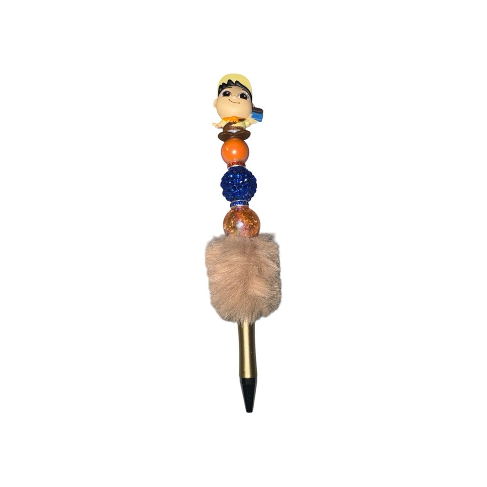 Russell Pen with Orange and Blue Accents